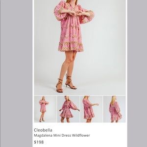 NWT SMALL CLEOBELLA MINI DRESS